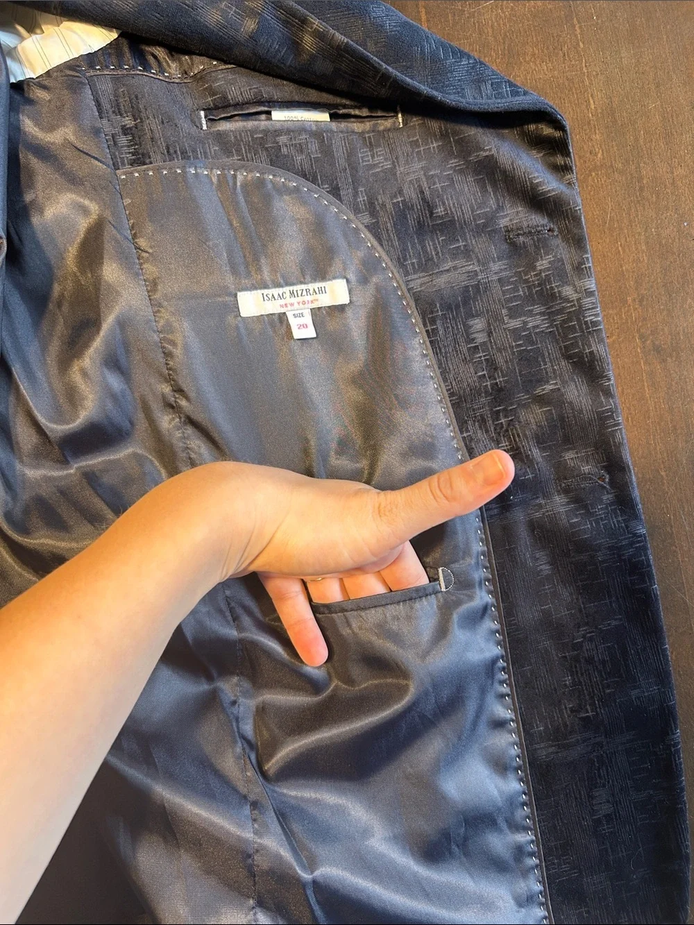Isaac Mizrahi Navy Blazer